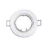 Pack De 5 Unidades - Aro Halogeno Metálico. Oscilante. Color Blanco. Ø8,4cm