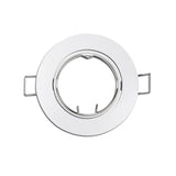 Pack De 5 Unidades - Aro Halogeno Metálico. Oscilante. Color Blanco. Ø8,4cm