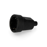 Pack De 5 Unidades - Base Aerea De Goma 10/16a 250v T/Tl Ip44 4,8mm Negra (Retractilada) Edm