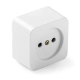 Pack De 5 Unidades - Base De Superficie Cuadrada 16a 250 V, Blanca