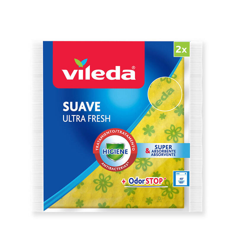 Pack De 5 Unidades - Bayeta Amarilla Suave Ultrafresh 161146 Vileda