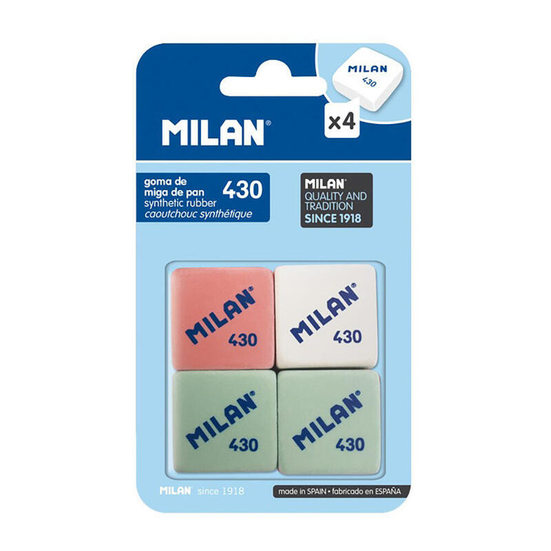 Pack De 5 Unidades - Blister Con 4 Gomas Mod. 430 Miga De Pan Milan