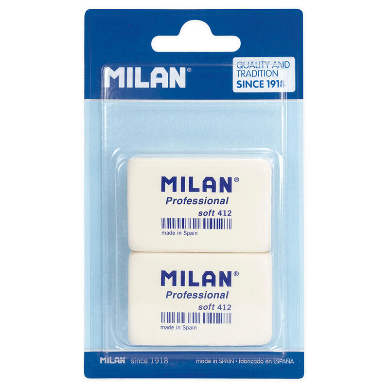 Pack De 5 Unidades - Blister De 2 Gomas Soft 412 Professional Milan