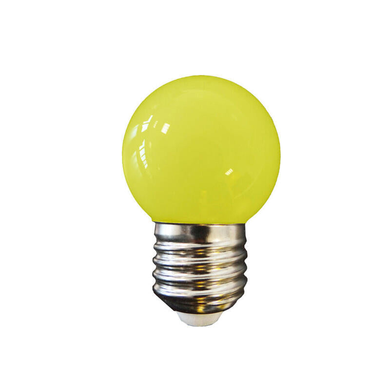 Pack De 5 Unidades - Bombilla Esferica Led E27 1w 80lm Luz Amarilla Ø4,3x7cm Edm