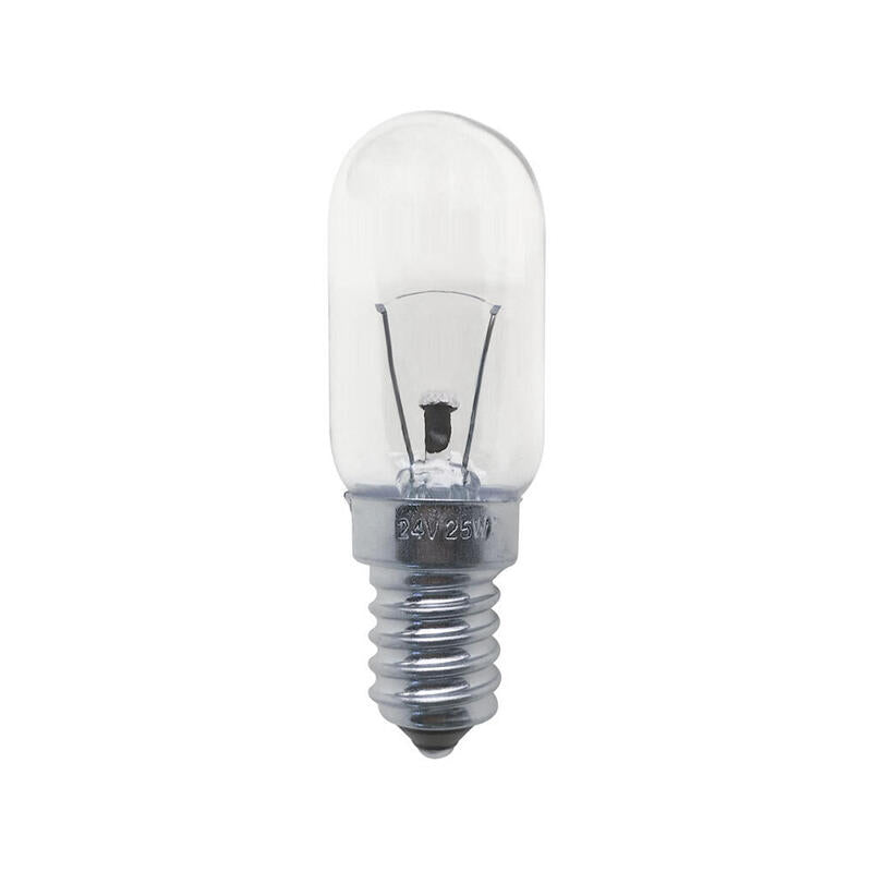 Pack De 5 Unidades - Bombilla Incandescente Pebetero Tubular Clara E14 25w 24v