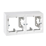 Pack De 5 Unidades - Caja De Superficie Doble Blanco