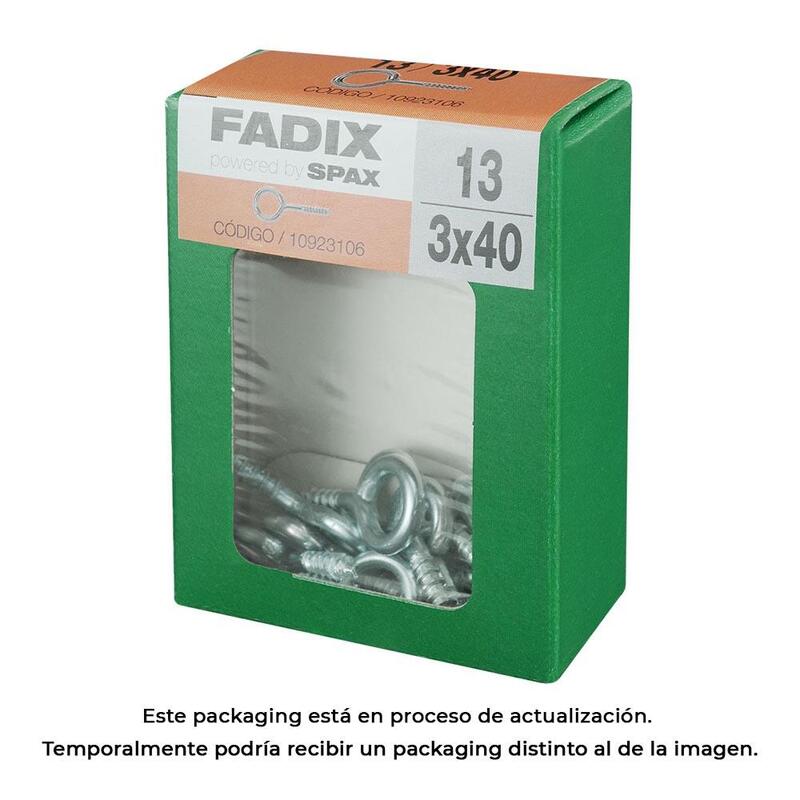 Pack De 5 Unidades - Caja M 13 Unid. Hembrilla Cerrada Cinc 3,0x40mm Fadix