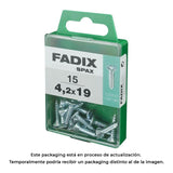 Pack De 5 Unidades - Caja M 15 Unid. Tornillo Rosca Chapa Cp Cinc 4,2x19mm Fadix