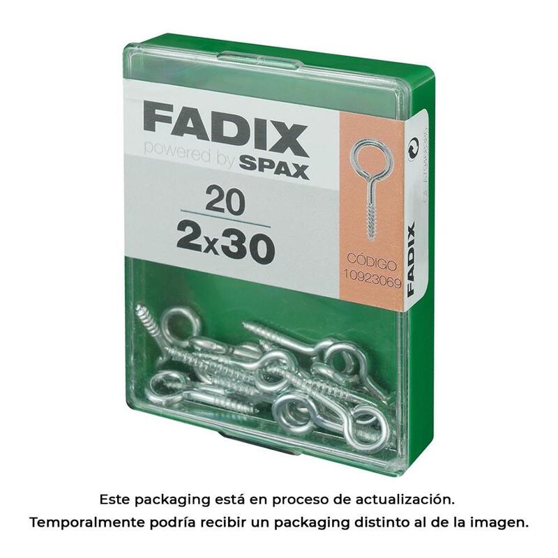 Pack De 5 Unidades - Caja M 20 Unid. Hembrilla Cerrada Cinc 2,0x30mm Fadix