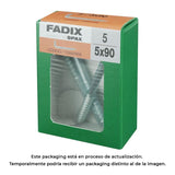 Pack De 5 Unidades - Caja M 5 Unid.. Alcayata Roscada Cinc 5,0x90mm Fadix