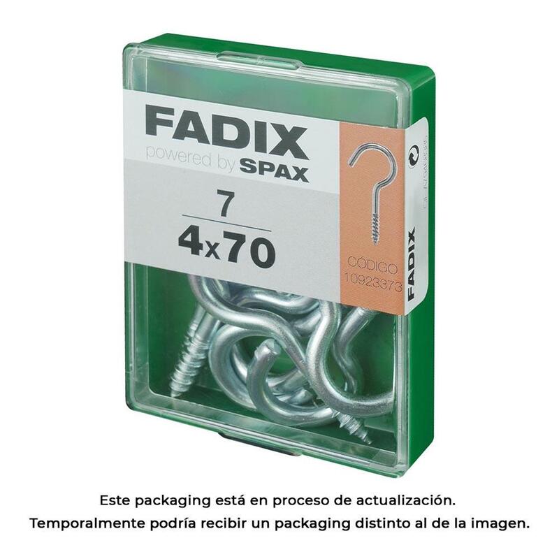 Pack De 5 Unidades - Caja M 7 Unid. Hembrilla Abierta Cinc 4,0x70mm Fadix