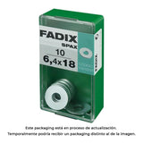 Pack De 5 Unidades - Caja S 10 Unid. Arandela Plana Ancha Cinc 6,4x18mm Fadix