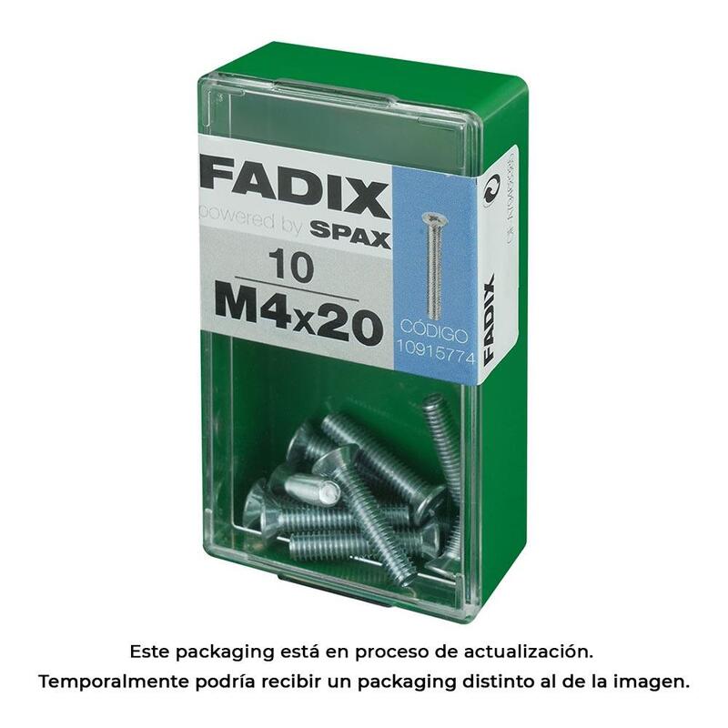 Pack De 5 Unidades - Caja S 10 Unid. Tornillo Metrica Cp M 4x20mm Fadix