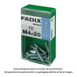 Pack De 5 Unidades - Caja S 10 Unid. Tornillo Metrica Cp M 4x20mm Fadix