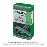 Pack De 5 Unidades - Caja S 12 Unid. Clavo Cp Estriado Acero 2,7x40mm Fadix
