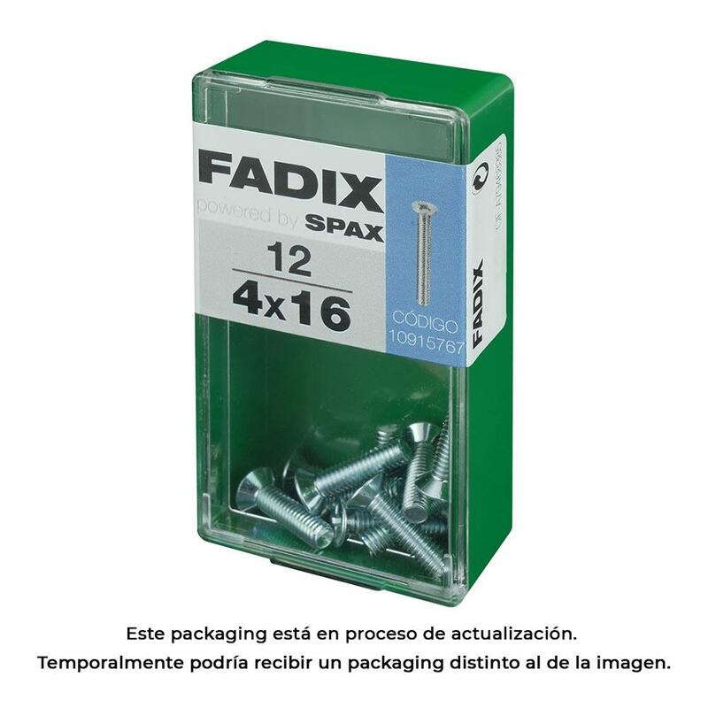 Pack De 5 Unidades - Caja S 12 Unid. Tornillo Metrica Cp M 4x16mm Fadix