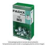 Pack De 5 Unidades - Caja S 12 Unid. Tuerca Ciega Cinc M 5 Fadix