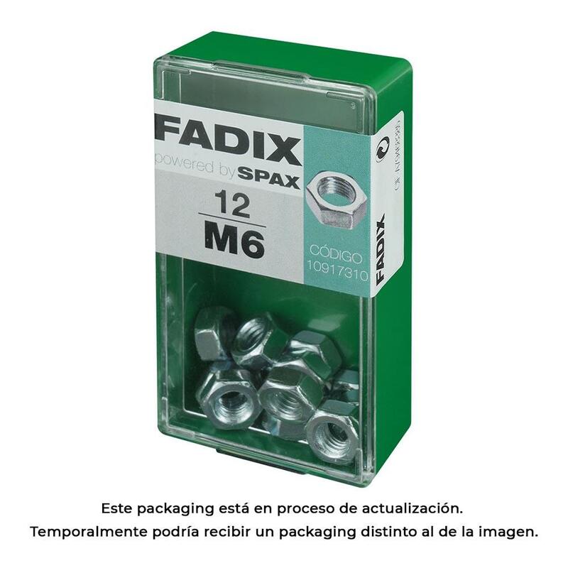 Pack De 5 Unidades - Caja S 12 Unid. Tuerca Cinc M 6 Fadix