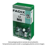 Pack De 5 Unidades - Caja S 12 Unid. Tuerca Con Autofreno Cinc M 6 Fadix