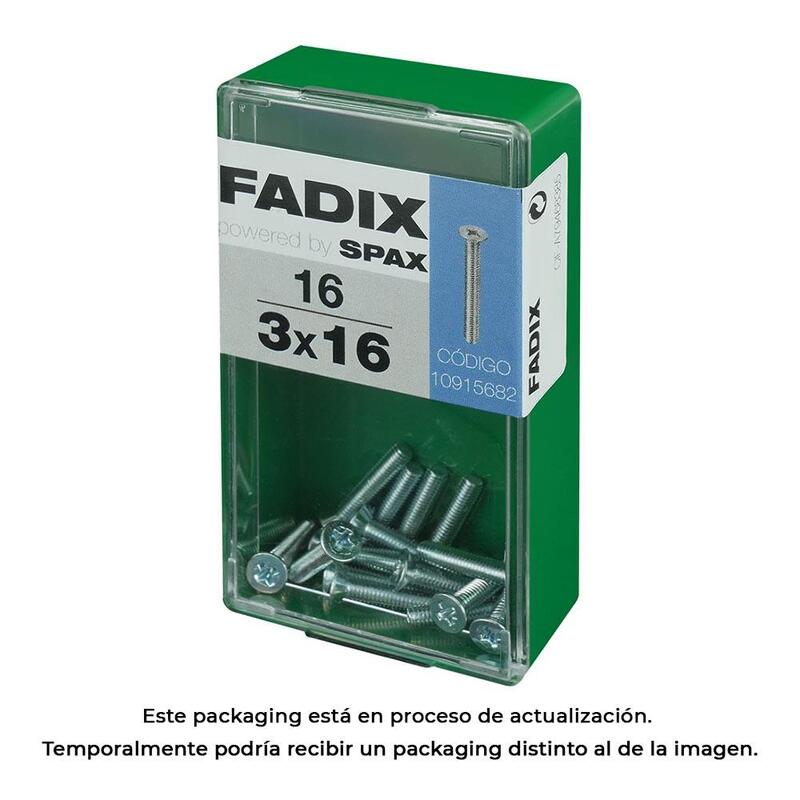 Pack De 5 Unidades - Caja S 16 Unid. Tornillo Metrica Cp M 3x16mm Fadix
