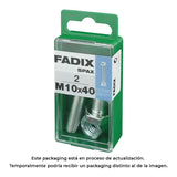 Pack De 5 Unidades - Caja S 2 Unid. Tornillo Metrica Cab Hex+Tuerca Cinc M 10x40mm Fadix