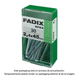 Pack De 5 Unidades - Caja S 30 Unid. Clavo Cp Acero 2,4x45mm Fadix