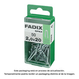 Pack De 5 Unidades - Caja S 50 Unid. Grampillones Cinc 2,0x20mm Fadix