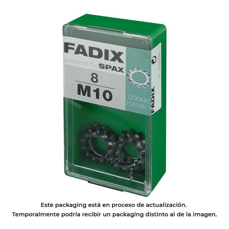 Pack De 5 Unidades - Caja S 8 Unid. Arandela Dentada M 10 Fadix