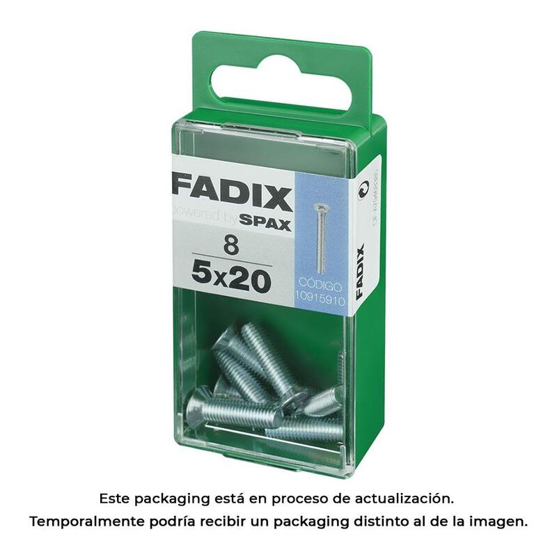 Pack De 5 Unidades - Caja S 8 Unid. Tornillo Metrica Cp M 5x20mm Fadix