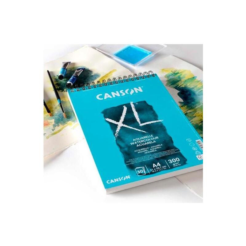 Pack De 5 Unidades Canson Bloc Dibujo Xl Aquarelle 20h A5 Blanco