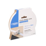 Pack De 5 Unidades - Cinta Doble Cara Blanco 18 Mm X 10 M
