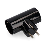 Pack De 5 Unidades - Clavija Doble De Baquelita T/Tl Tipo F 4,8mm 16a 250v Máx 3680w Negra (Envasada)
