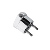 Pack De 5 Unidades - Clavija Tipo F T/Tl Salida Lateral 4,8mm. 16a Blanca (Envasado)