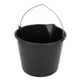 Pack De 5 Unidades - Cubo Con Asa Color Negro 12l