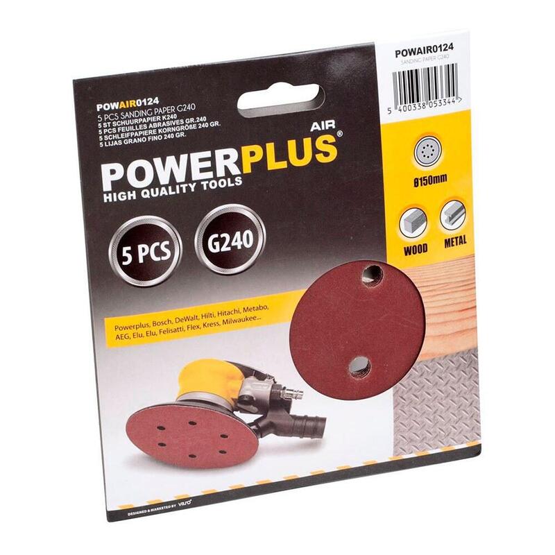 Pack De 5 Unidades - Disco Lija Ø150 Mm G240, Blister 5 Uds
