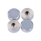 Pack De 5 Unidades - Embellecedor Latón Roscado Liso 14 Mm Níquel, 4 Uds