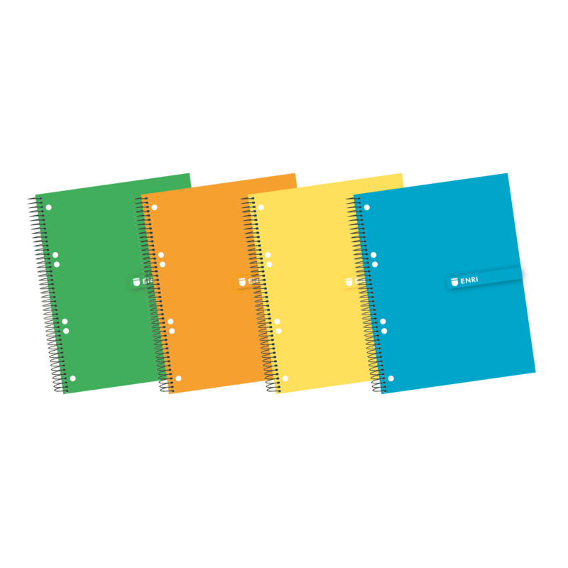 Pack De 5 Unidades Enri A5+ Europeanbook - Tapa Extradura Resistente - Espiral Duradero - 140 Hojas De Papel De Alta