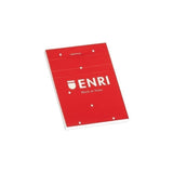 Pack De 5 Unidades Enri Bloc De Notas Grapado 80h A4 4x4 T/Blanda Rojo