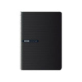 Pack De 5 Unidades Enri Cuaderno Espiral 100h Folio Cuadrícula 4x4 Negro