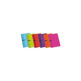 Pack De 5 Unidades Enri Cuaderno Espiral 80 Hojas 4x4 Con Margen Tapas Duras Folio Colores