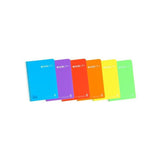 Pack De 5 Unidades Enri Cuaderno Espiral 80 Hojas 90gr 4x4 C/M Tapa Plástico Folio Surtidos