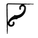 Pack De 5 Unidades - Escuadra Ornamental Plm05 Negro 100 X 90 Mm