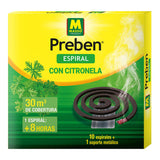 Pack De 5 Unidades - Espiral Con Citronela, 10 Uds + Soporte