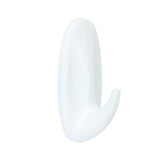 Pack De 5 Unidades - Gancho De Diseño, Mediano, Blanco, 29 X 79 X 29 Mm, 2 Uds + 4 Tiras, Max 1,3 Kg