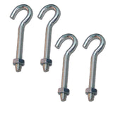 Pack De 5 Unidades - Hembrilla Abierta Con Tuerca Hm02, M4 X 30 Mm, Zincado, Blister 4 Uds