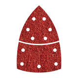 Pack De 5 Unidades - Hojas De Lijar Adhesivas De Corindón Perforadas Triangular, Grano 120, Pack 10 Uds