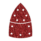 Pack De 5 Unidades - Hojas De Lijar Adhesivas De Corindón Perforadas Triangular, Grano 60, Pack 10 Uds
