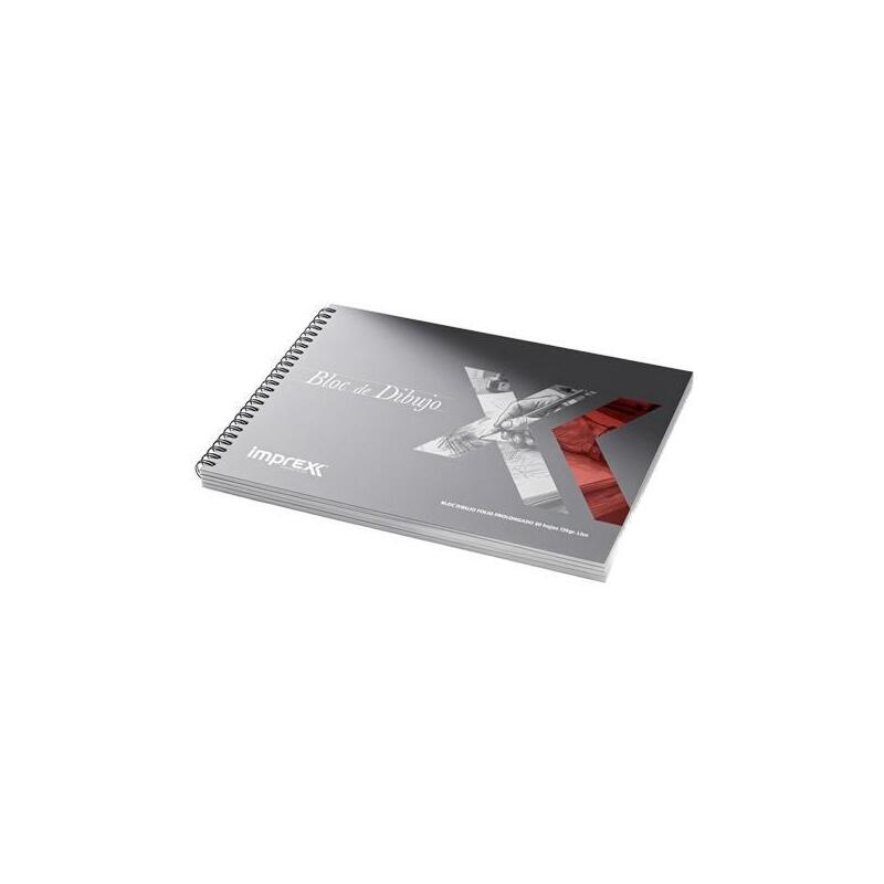 Pack De 5 Unidades Imprex Bloc De Dibujo Folio Prolongado  20h 135gr Liso