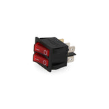 Pack De 5 Unidades - Interruptor Doble Luminoso Empotrado 16a