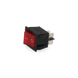 Pack De 5 Unidades - Interruptor Luminoso Rojo Empotrado 4 Patillas
